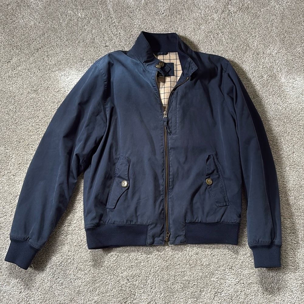 J. Crew Gray Blue Zip Up Jacket Size Medium